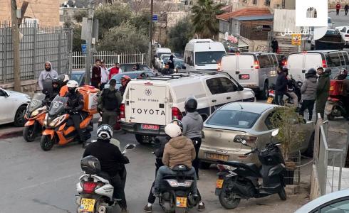 من مكان عملية الطعن في القدس