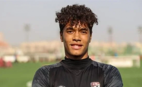 زياد إيهاب حارس مرمى الناشئين بالأهلي المصري