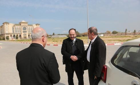 وفد من مجلس الإسكان الفلسطيني في جامعة الأزهر بغزة