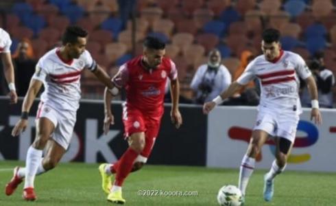 من مباراة الزمالك والوداد