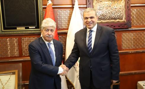 اجتماع وزير التنمية الاجتماعية الفلسطيني مع وزير القوى العاملة المصري