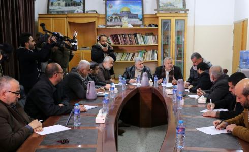 اجتماع فصائل المقاومة الفلسطينية في غزة اليوم