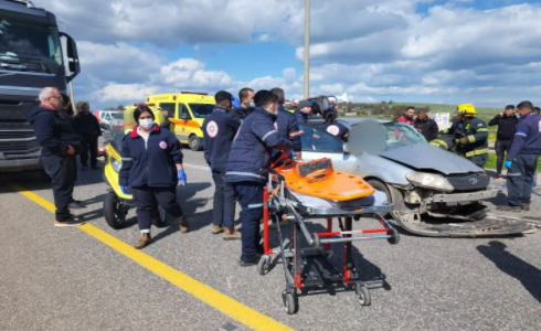 حادث سير قرب مفترق الشبلي في طبريا