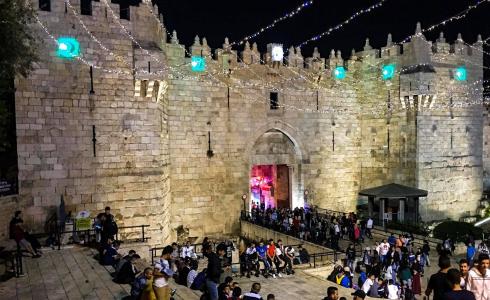 منطقة باب العامود تتزين برمضان - أرشيف