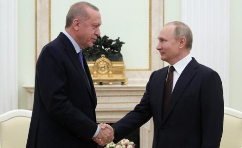الرئيس الروسي فلاديمير بوتين والرئيس التركي رجب طيب اردوغان - أرشيف