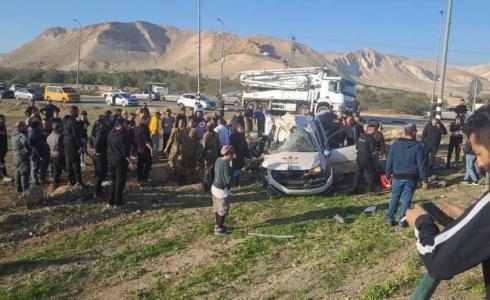 حادث السير لعمال فلسطينيين في أريحا