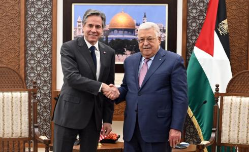 الرئيس محمود عباس ووزير الخارجية الامريكي انتوني بلينكن