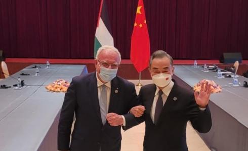 المالكي يبحث مع نظيره الصيني التطورات على الساحتين الدولية والفلسطينية