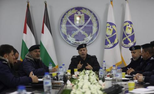 اجتماع قيادة الشرطة في قطاع غزة