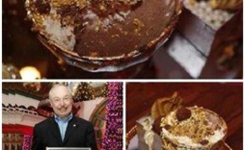 صورة تظهر  أصنافا من الطعام الممزوج بالذهب