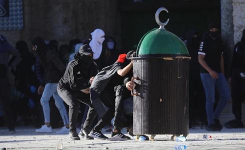من مواجهات باحات المسجد الأقصى