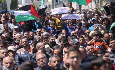 مسيرة جماهيرية حاشدة في غزة دعمًا للقدس والمسجد الأقصى (أحمد زقوت/ وكالة سوا)