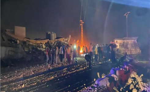 شاهد اللحظات الأولى لانفجار بلدة بنفعول جنوب لبنان