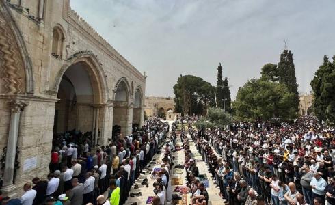 صلاة الجمعة الأولى من رمضان في المسجد الأقصى