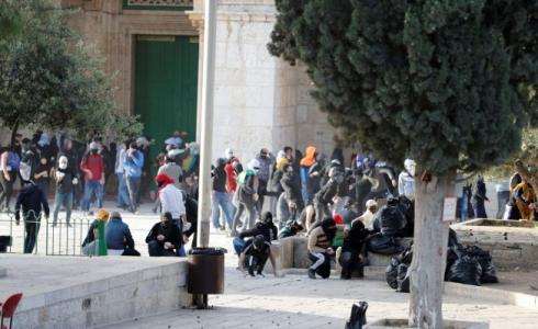 اقتحام قوات الاحتلال لساحات المسجد الأقصى المبارك