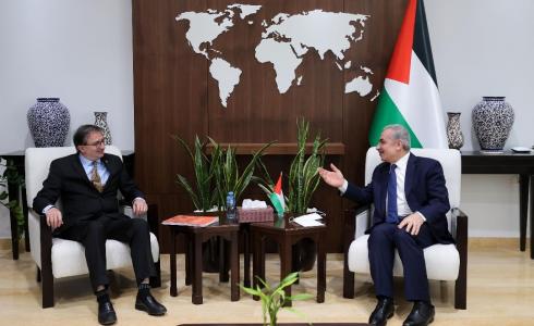 إشتية يستقبل المبعوث السويسري للشرق الأوسط