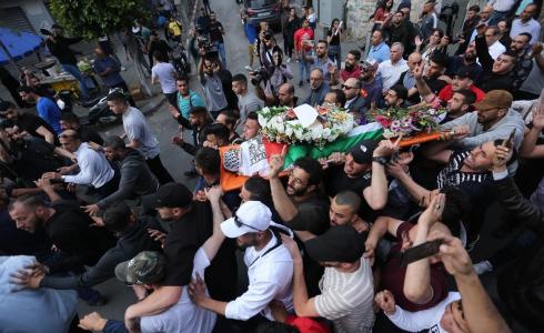 من تشييع جثمان شيرين أبو عاقلة