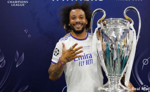 مارسيلو نجم ريال مدريد.