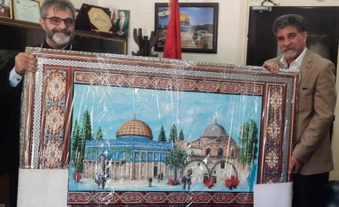 السفير عبد الهادي يستقبل الأب جورج جبيل من كنيسة الروم الملكين الكاثوليك