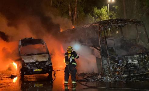 من مكان الحريق