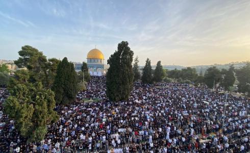 صلاة عيد الفطر في المسجد الأقصى المبارك