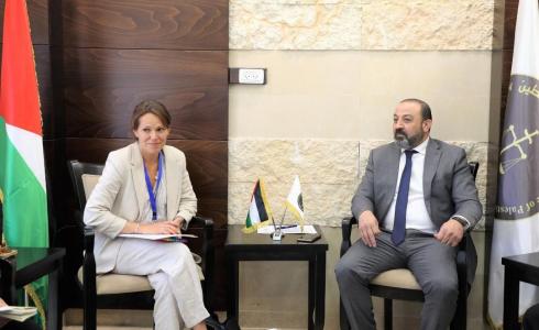 النائب العام يبحث مع وفد من ممثلية الاتحاد الأوروبي