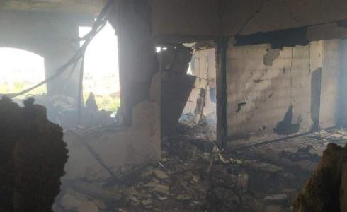 من داخل المنزل المستهدف