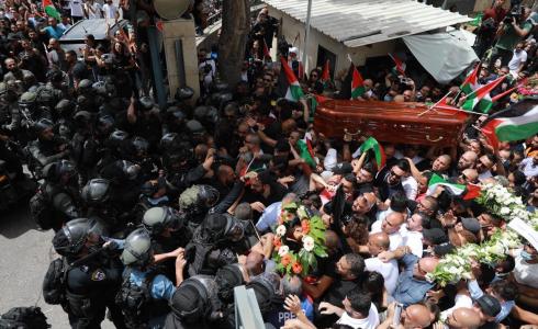 خلال الاعتداء على مشيعي شيرين أبو عاقلة