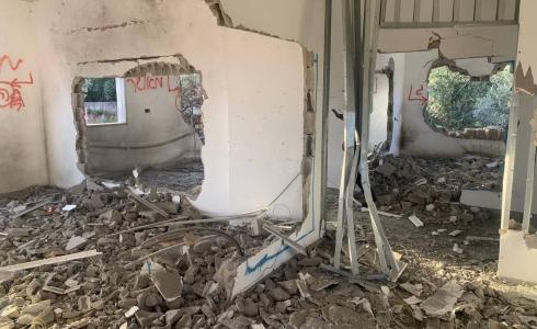 قوات الاحتلال تفجر منزل الأسير عمر جرادات في جنين