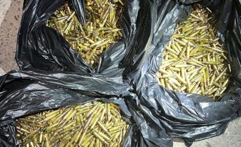 صورة نشرتها وزارة الجيش للذخيرة المضبوطة