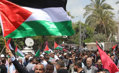 مسيرة للقوى الوطنية والإسلامية في غزة إحياءً لذكرى للنكبة