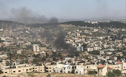 من قصف منزل في جنين اليوم