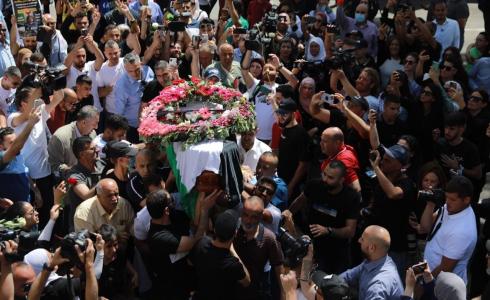 من جنازة شيرين أبو عاقلة