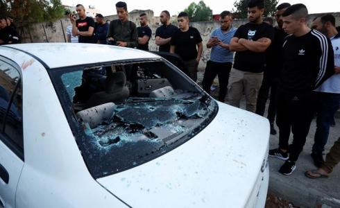 المركبة التي استقلها شهداء جنين الليلة الماضية