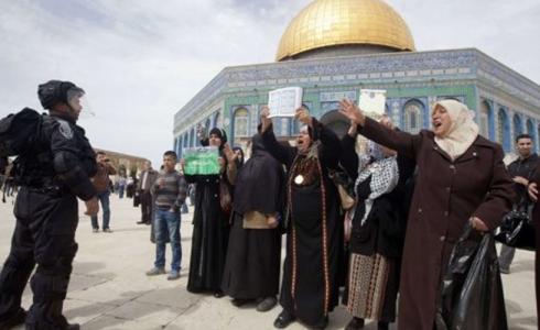 قوات الاحتلال تبعد مقدسية عن المسجد الأقصى