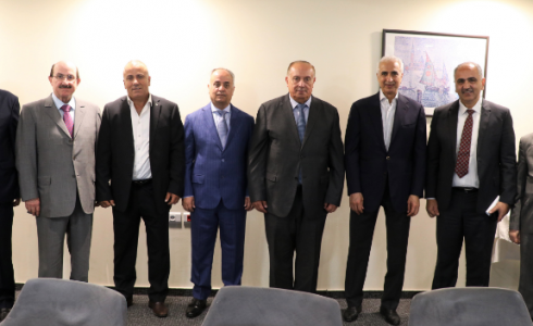 اجتماع وزير التعليم العالي والبحث العلمي محمود أبو مويس، والمدير العام/ رئيس مجلس إدارة الصندوق العربي للإنماء الاقتصادي والاجتماعي بدر السعد