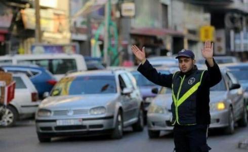 شرطي مرور في قطاع غزة