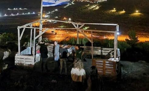 بؤرة استيطانية يتم إنشاؤها