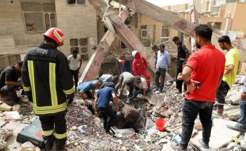 انهيار مبنى في إيران