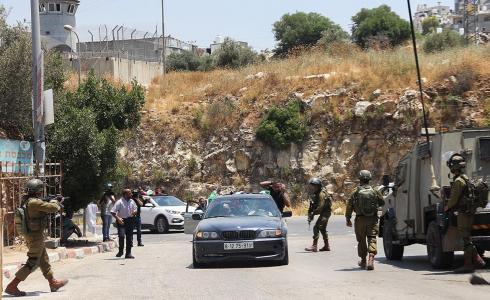 اعتداء قوات الاحتلال على المشاركين بموكب تشييع عودة صدقة