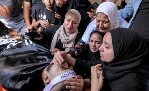 من وداع الشهداء الثلاثة في جنين