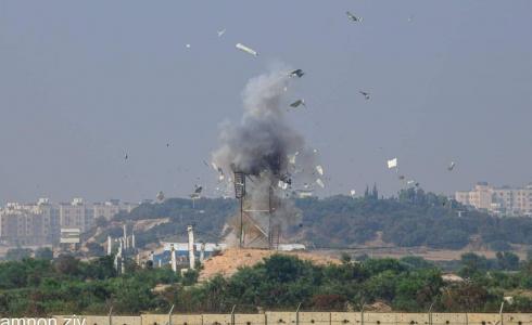 الجيش الإسرائيلي قصف مرصد للمقاومة في غزة