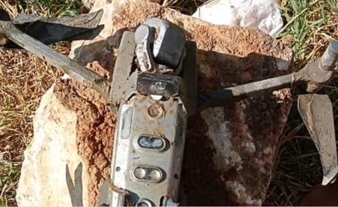 صورة المسيرة الاسرائيلية التي سقطت في جنوب لبنان