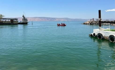 أعمال البحث في بحيرة طبريا