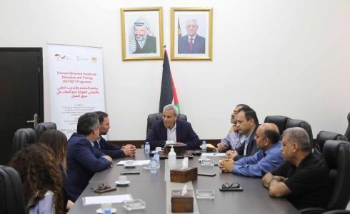 قلقيلية: توقيع اتفاقية بين مديرية العمل و مؤسسة التعاون الدولي الألماني