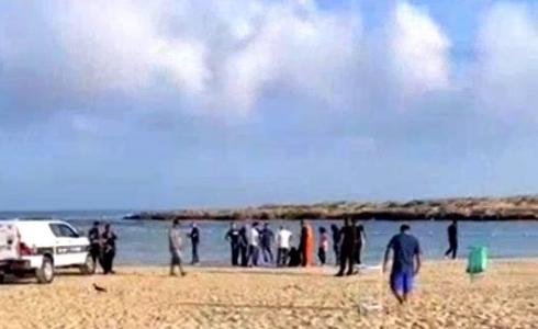 من مكان وفاة مسن  غرقًا في بحر الطنطورة بالدتخل المحتل