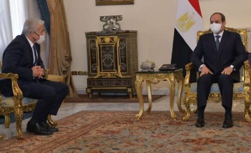 لقاء سابق بين الرئيس المصري عبد الفتاح السيسي ويائير لابيد