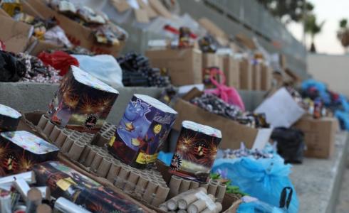 ضبط ورشة لتصنيع المفرقعات داخل أحد المنازل شرق غزة