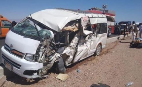 صورة من مكان حادث السير بنويبع