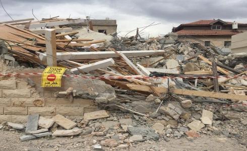 هدم منزل في اللد